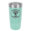 Happy Heifer Floral - Laser Engraved Stainless Steel Drinkware - 1483 -