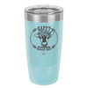 Happy Heifer Floral - Laser Engraved Stainless Steel Drinkware - 1483 -