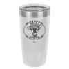 Happy Heifer Floral - Laser Engraved Stainless Steel Drinkware - 1483 -