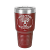 Happy Heifer Floral - Laser Engraved Stainless Steel Drinkware - 1483 -