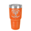Happy Heifer Floral - Laser Engraved Stainless Steel Drinkware - 1483 -