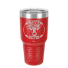 Happy Heifer Floral - Laser Engraved Stainless Steel Drinkware - 1483 -