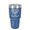 Happy Heifer Floral - Laser Engraved Stainless Steel Drinkware - 1483 -