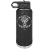 Happy Heifer Floral - Laser Engraved Stainless Steel Drinkware - 1483 -