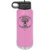 Happy Heifer Floral - Laser Engraved Stainless Steel Drinkware - 1483 -