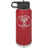 Happy Heifer Floral - Laser Engraved Stainless Steel Drinkware - 1483 -