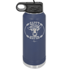Happy Heifer Floral - Laser Engraved Stainless Steel Drinkware - 1483 -