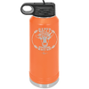 Happy Heifer Floral - Laser Engraved Stainless Steel Drinkware - 1483 -