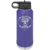 Happy Heifer Floral - Laser Engraved Stainless Steel Drinkware - 1483 -