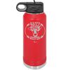 Happy Heifer Floral - Laser Engraved Stainless Steel Drinkware - 1483 -