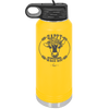 Happy Heifer Floral - Laser Engraved Stainless Steel Drinkware - 1483 -
