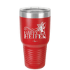 Happy Heifer Polka Dots - Laser Engraved Stainless Steel Drinkware - 1484 -