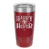 Happy Heifer Bow - Laser Engraved Stainless Steel Drinkware - 1485 -