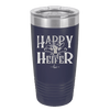 Happy Heifer Bow - Laser Engraved Stainless Steel Drinkware - 1485 -
