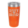 Happy Heifer Bow - Laser Engraved Stainless Steel Drinkware - 1485 -