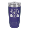 Happy Heifer Bow - Laser Engraved Stainless Steel Drinkware - 1485 -