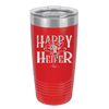 Happy Heifer Bow - Laser Engraved Stainless Steel Drinkware - 1485 -