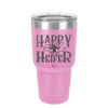 Happy Heifer Bow - Laser Engraved Stainless Steel Drinkware - 1485 -