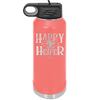 Happy Heifer Bow - Laser Engraved Stainless Steel Drinkware - 1485 -