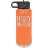 Happy Heifer Bow - Laser Engraved Stainless Steel Drinkware - 1485 -