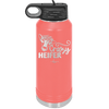 Crazy Heifer Floral - Laser Engraved Stainless Steel Drinkware - 1486 -