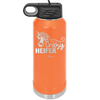Crazy Heifer Floral - Laser Engraved Stainless Steel Drinkware - 1486 -