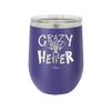 Crazy Heifer Polka Dots - Laser Engraved Stainless Steel Drinkware - 1487 -
