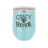Crazy Heifer Polka Dots - Laser Engraved Stainless Steel Drinkware - 1487 -