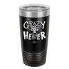 Crazy Heifer Polka Dots - Laser Engraved Stainless Steel Drinkware - 1487 -