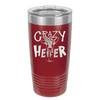 Crazy Heifer Polka Dots - Laser Engraved Stainless Steel Drinkware - 1487 -
