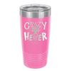 Crazy Heifer Polka Dots - Laser Engraved Stainless Steel Drinkware - 1487 -