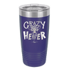 Crazy Heifer Polka Dots - Laser Engraved Stainless Steel Drinkware - 1487 -
