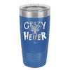 Crazy Heifer Polka Dots - Laser Engraved Stainless Steel Drinkware - 1487 -