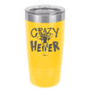 Crazy Heifer Polka Dots - Laser Engraved Stainless Steel Drinkware - 1487 -