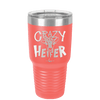 Crazy Heifer Polka Dots - Laser Engraved Stainless Steel Drinkware - 1487 -