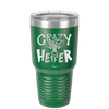 Crazy Heifer Polka Dots - Laser Engraved Stainless Steel Drinkware - 1487 -