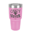 Crazy Heifer Polka Dots - Laser Engraved Stainless Steel Drinkware - 1487 -