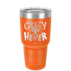 Crazy Heifer Polka Dots - Laser Engraved Stainless Steel Drinkware - 1487 -
