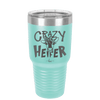 Crazy Heifer Polka Dots - Laser Engraved Stainless Steel Drinkware - 1487 -