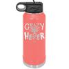 Crazy Heifer Polka Dots - Laser Engraved Stainless Steel Drinkware - 1487 -