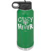 Crazy Heifer Polka Dots - Laser Engraved Stainless Steel Drinkware - 1487 -