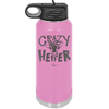 Crazy Heifer Polka Dots - Laser Engraved Stainless Steel Drinkware - 1487 -