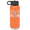 Crazy Heifer Polka Dots - Laser Engraved Stainless Steel Drinkware - 1487 -