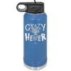 Crazy Heifer Polka Dots - Laser Engraved Stainless Steel Drinkware - 1487 -