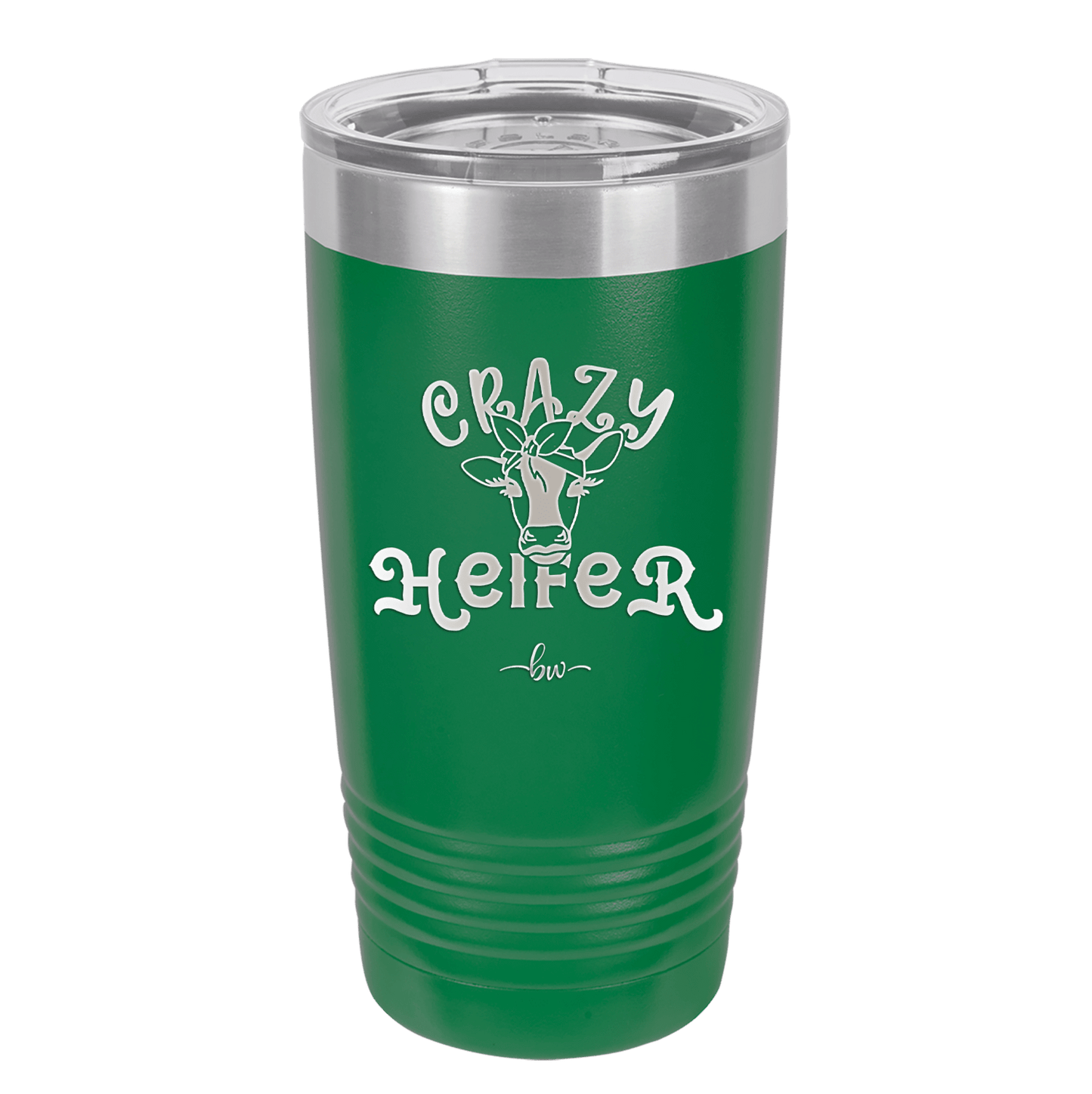 Crazy Heifer Bow - Laser Engraved Stainless Steel Drinkware - 1488 -