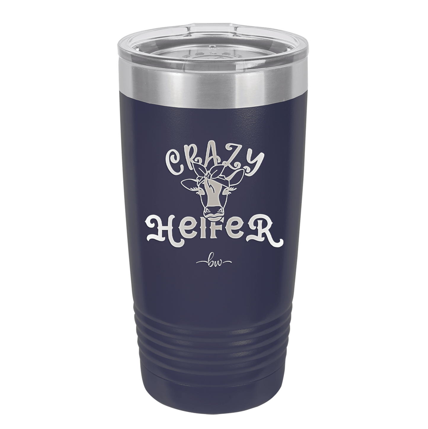 Crazy Heifer Bow - Laser Engraved Stainless Steel Drinkware - 1488 -