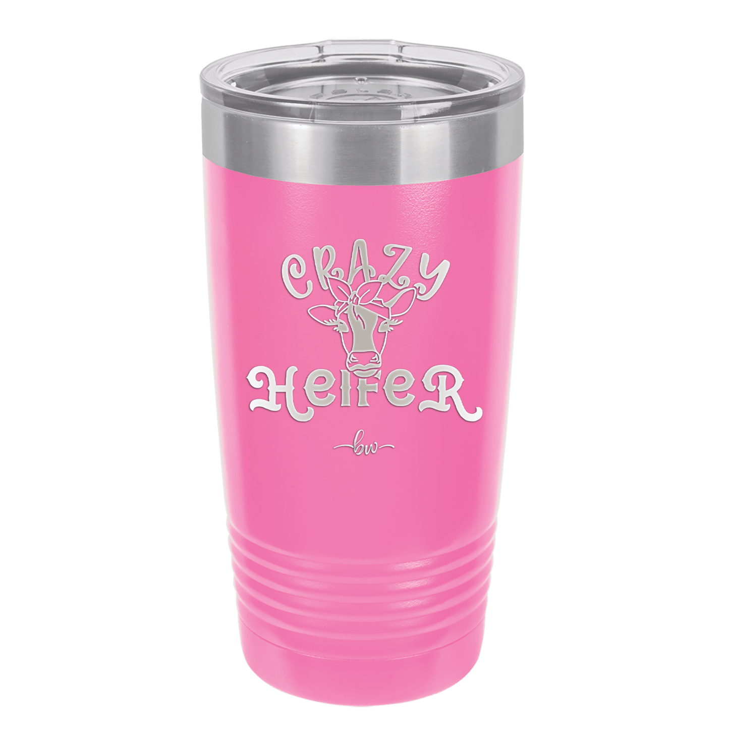 Crazy Heifer Bow - Laser Engraved Stainless Steel Drinkware - 1488 -