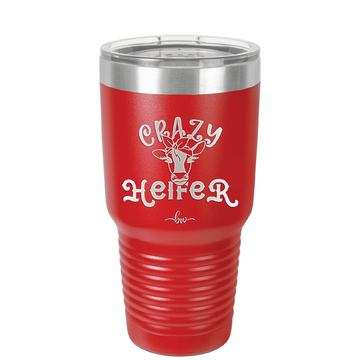 Crazy Heifer Bow - Laser Engraved Stainless Steel Drinkware - 1488 -