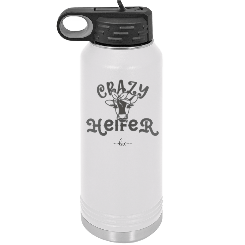 Crazy Heifer Bow - Laser Engraved Stainless Steel Drinkware - 1488 -