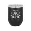 Salty Heifer Polka Dots - Laser Engraved Stainless Steel Drinkware - 1489 -